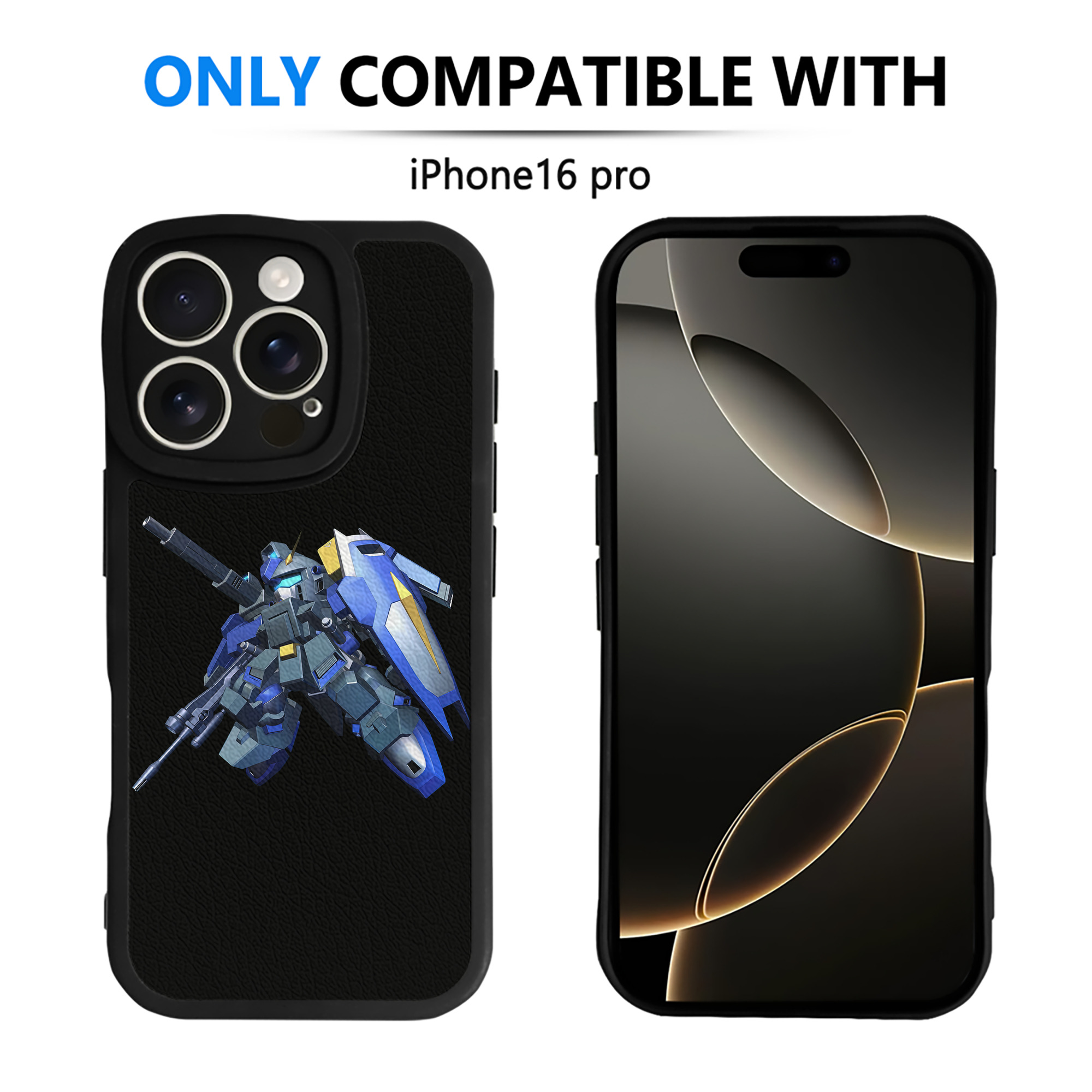 （画像用） 機動戦士ガンダム Mobile Suit Gundam 【iPhone 16シリーズ対応】シリコンスマホケース（レザー調） 材質：シリコン